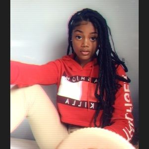 Fashion killa crop hoodie